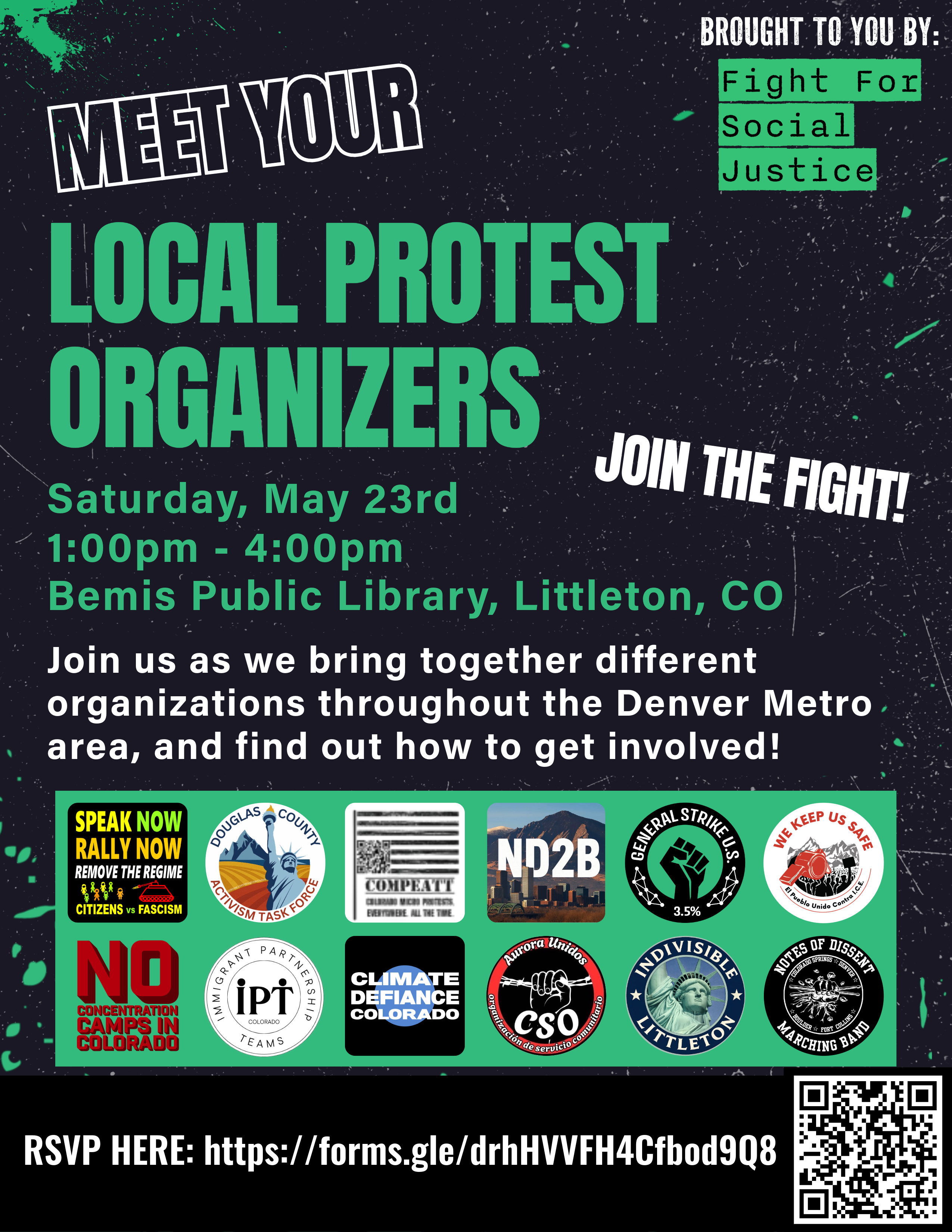 Meet Your Local Protest Organizers at Bemis Public Library in Littleton